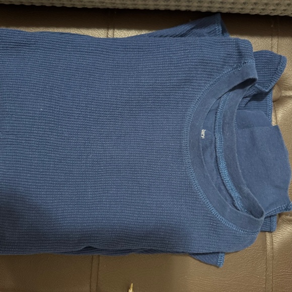 Men’s blue waffle knit thermal shirt (Medium) | Gap - Picture 3 of 4